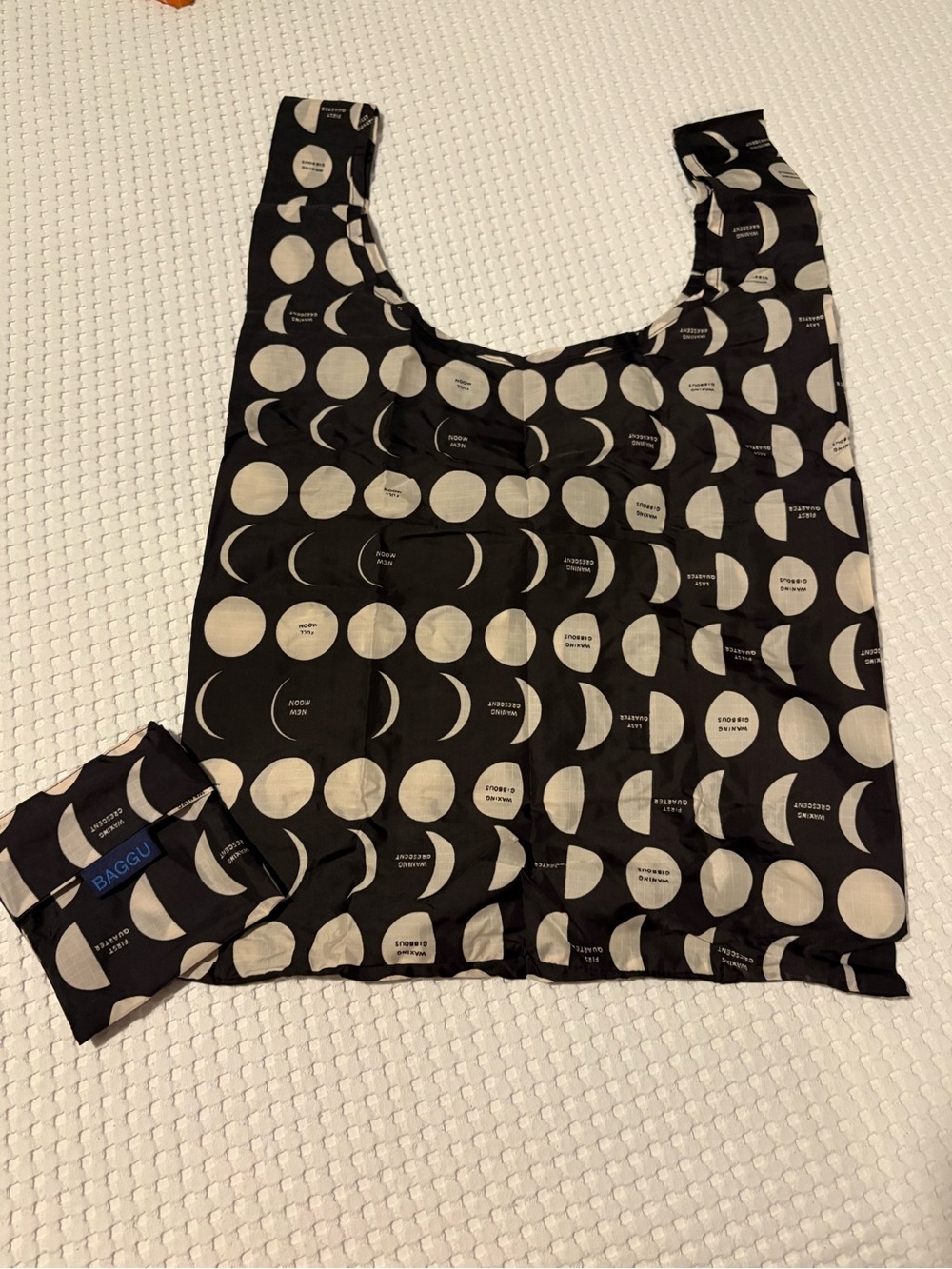 Baggu standard size reusable Moon Phases print *original launch*